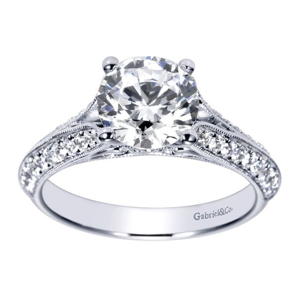 Gabriel & Co. Marion 14K White Gold Engagement Ring SVS Fine Jewelry Oceanside, NY