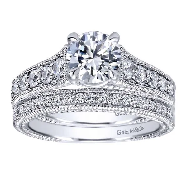 Gabriel & Co. Yara 14K White Gold Engagement Ring Image 5 SVS Fine Jewelry Oceanside, NY