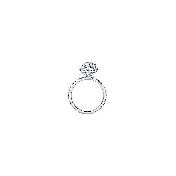 Gabriel & Co. Daffodil Halo Engagement Ring Image 5 SVS Fine Jewelry Oceanside, NY