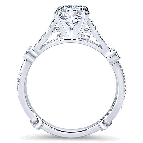 Gabriel & Co. Mabel 14k White Gold Engagement Ring Image 2 SVS Fine Jewelry Oceanside, NY