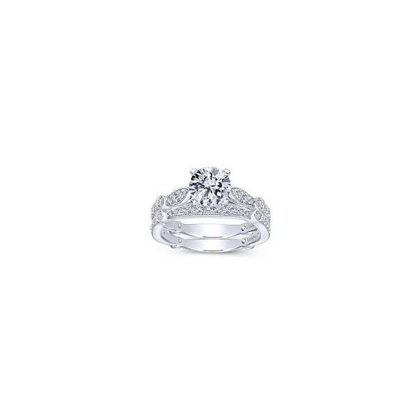 Gabriel & Co. Mabel 14k White Gold Engagement Ring Image 5 SVS Fine Jewelry Oceanside, NY