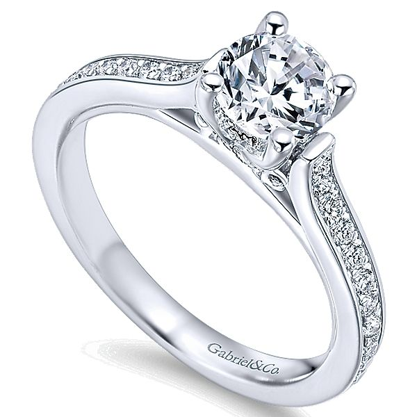 Gabriel & Co. Hayden 14K white gold Engagement Ring Image 3 SVS Fine Jewelry Oceanside, NY