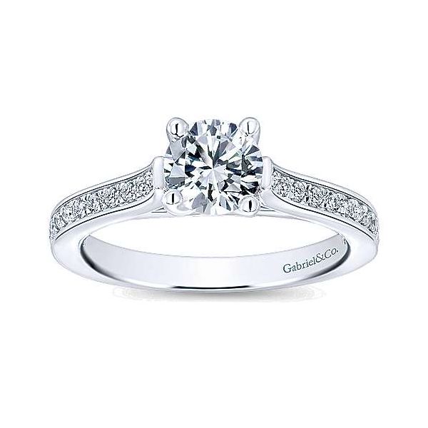 Gabriel & Co. Hayden 14K white gold Engagement Ring Image 4 SVS Fine Jewelry Oceanside, NY