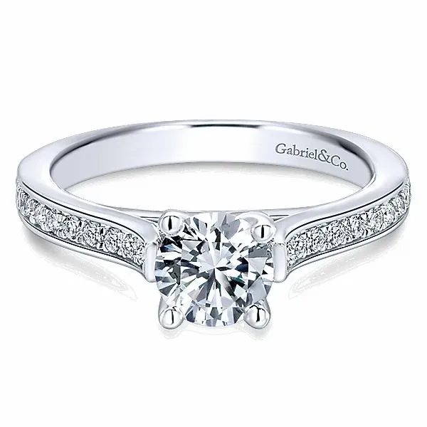 Gabriel & Co. Hayden 14K white gold Engagement Ring SVS Fine Jewelry Oceanside, NY