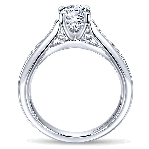 Gabriel & Co. Hannah White Gold Engagement Ring Image 2 SVS Fine Jewelry Oceanside, NY