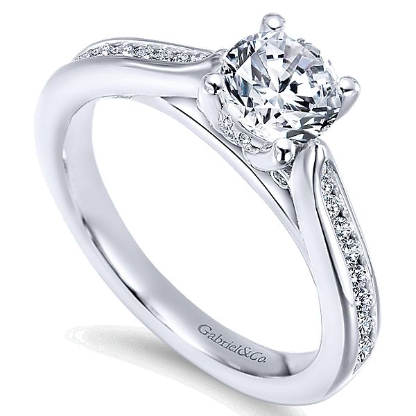 Gabriel & Co. Hannah White Gold Engagement Ring Image 3 SVS Fine Jewelry Oceanside, NY