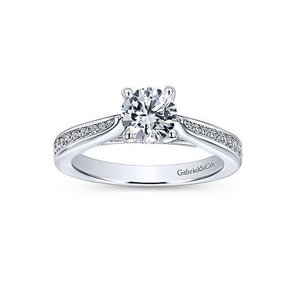 Gabriel & Co. Hannah White Gold Engagement Ring Image 4 SVS Fine Jewelry Oceanside, NY
