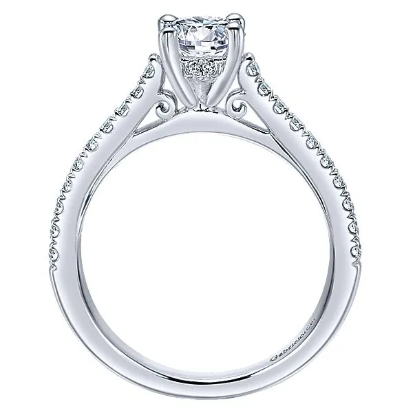 Gabriel & Co. May 14K White Gold Engagement Ring Image 2 SVS Fine Jewelry Oceanside, NY