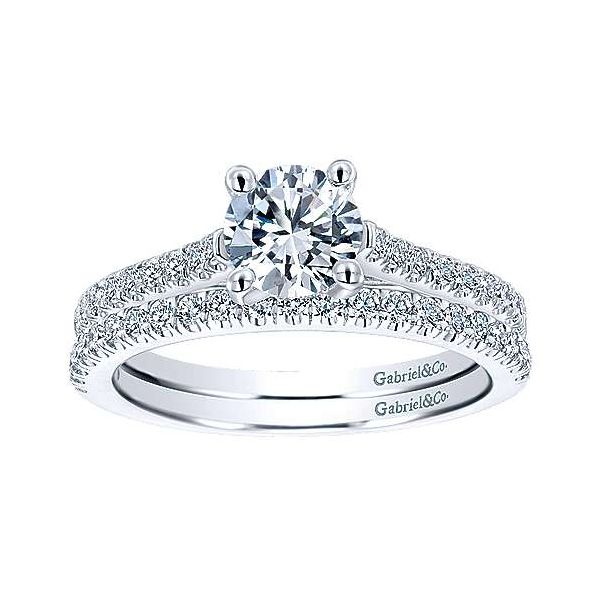 Gabriel & Co. May 14K White Gold Engagement Ring Image 5 SVS Fine Jewelry Oceanside, NY