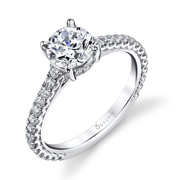 Sylvie Collection Stella Diamond Engagement Ring SVS Fine Jewelry Oceanside, NY