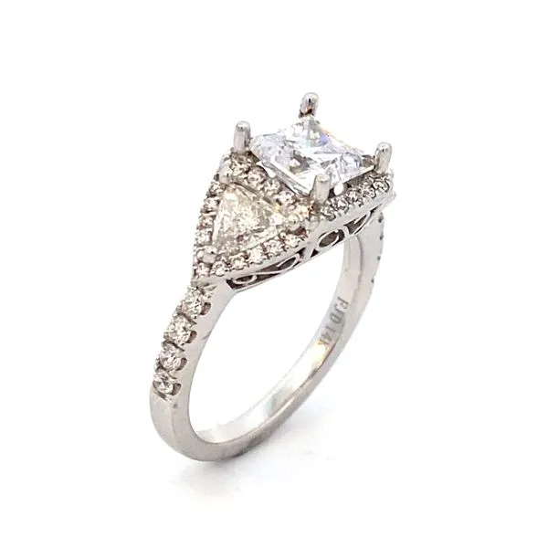14K White Gold Diamond Engagement Ring Image 2 SVS Fine Jewelry Oceanside, NY