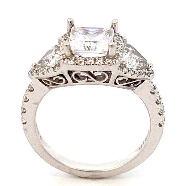 14K White Gold Diamond Engagement Ring Image 3 SVS Fine Jewelry Oceanside, NY