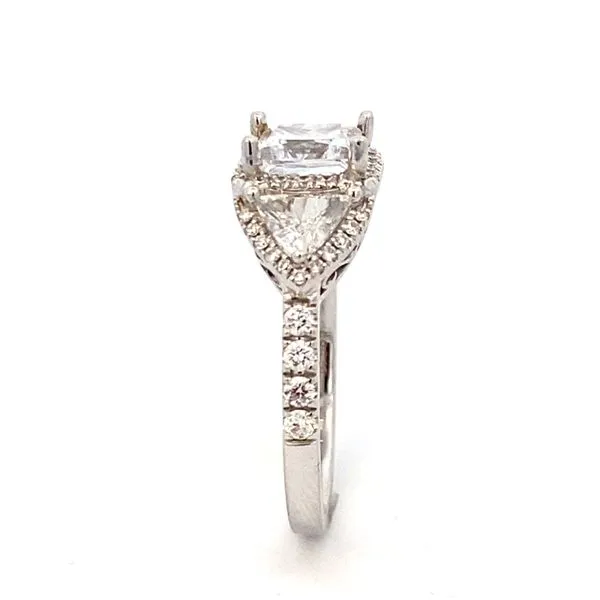 14K White Gold Diamond Engagement Ring Image 5 SVS Fine Jewelry Oceanside, NY