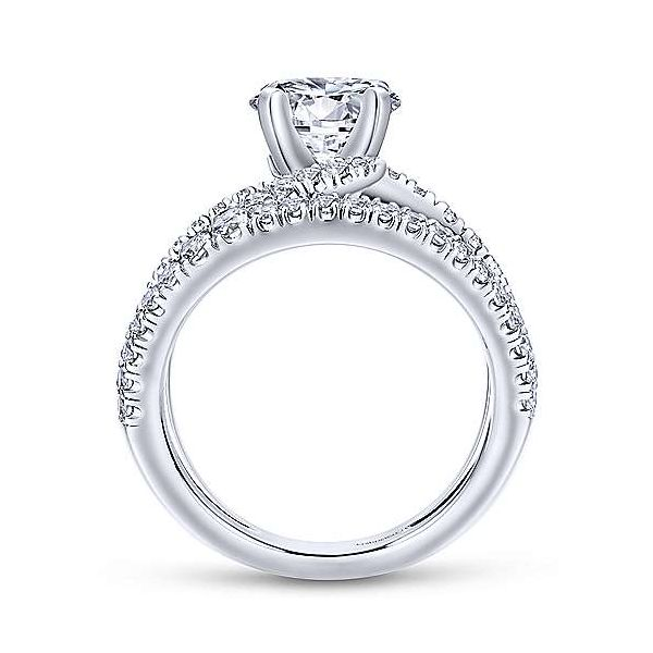 Gabriel & Co. Nova 14K White Gold Engagement Ring Image 2 SVS Fine Jewelry Oceanside, NY