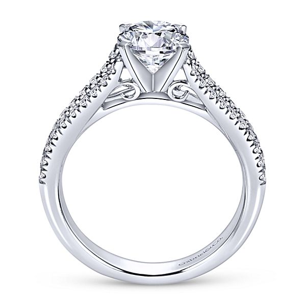 Gabriel & Co Janelle 14K white gold Engagement Ring Image 2 SVS Fine Jewelry Oceanside, NY