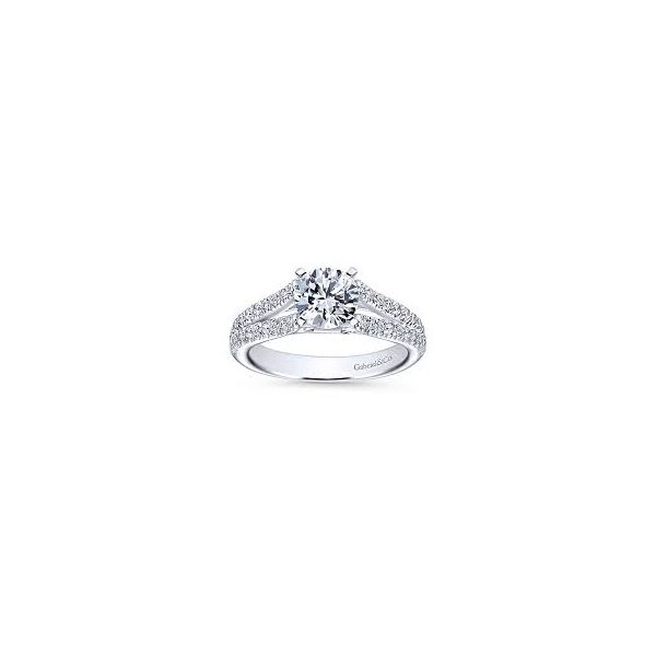 Gabriel & Co Janelle 14K white gold Engagement Ring Image 5 SVS Fine Jewelry Oceanside, NY