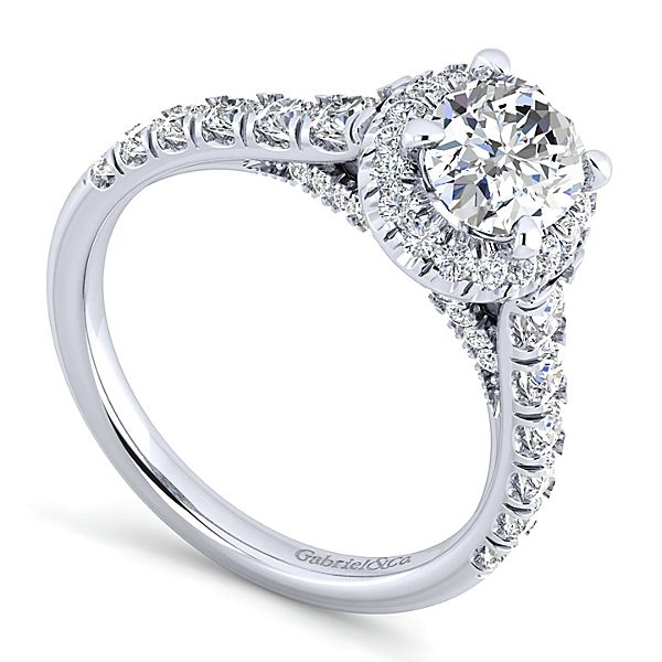 Gabriel & Co Hazel 14K white gold Engagement Ring Image 3 SVS Fine Jewelry Oceanside, NY