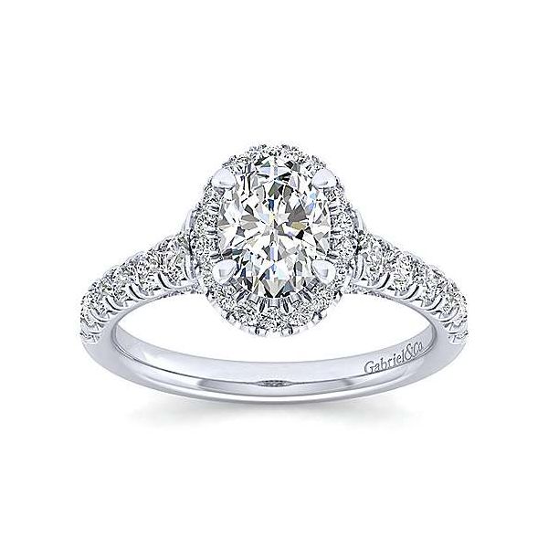 Gabriel & Co Hazel 14K white gold Engagement Ring Image 4 SVS Fine Jewelry Oceanside, NY