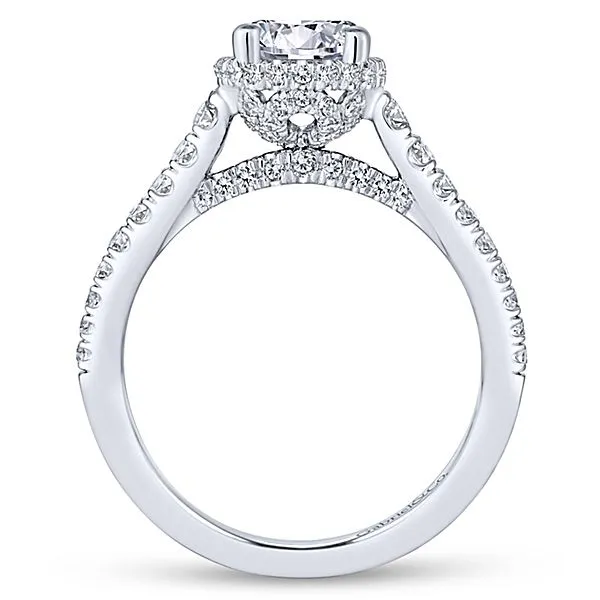 Gabriel & Co Barcelona 14k White Gold Engagement Ring Image 2 SVS Fine Jewelry Oceanside, NY