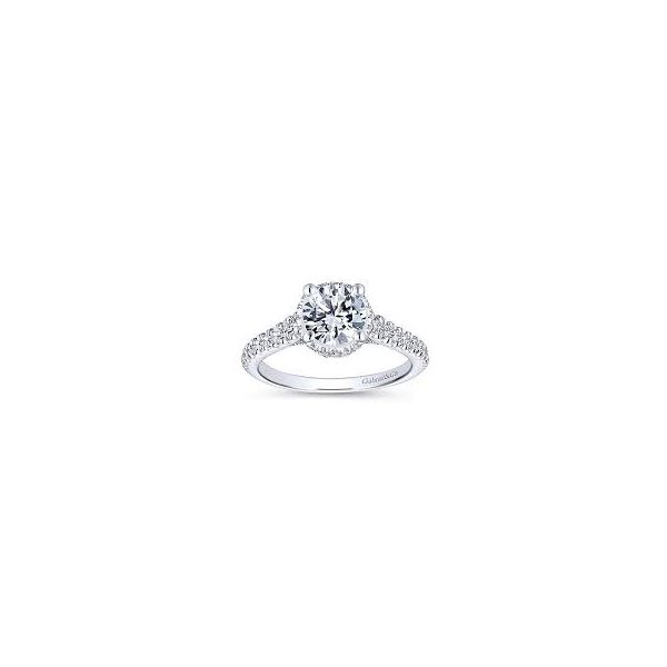 Gabriel & Co Barcelona 14k White Gold Engagement Ring Image 4 SVS Fine Jewelry Oceanside, NY