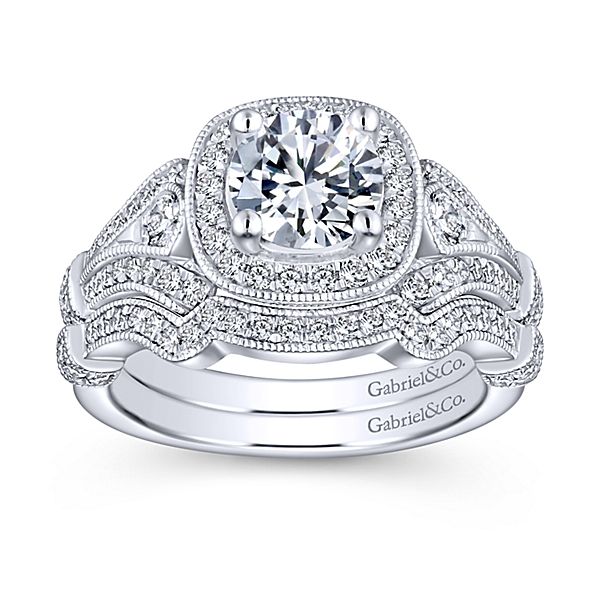 Gabriel & Co Delilah 14k White Gold Engagement Ring Image 4 SVS Fine Jewelry Oceanside, NY