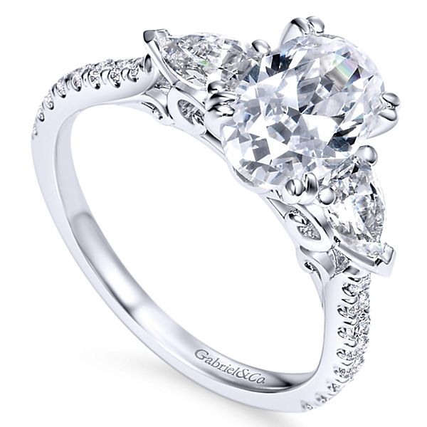 Gabriel & Co Sookie 14K White Gold Engagement Ring Image 3 SVS Fine Jewelry Oceanside, NY
