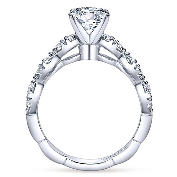 Gabriel & Co. Rowan 14K White Gold Engagement Ring Image 2 SVS Fine Jewelry Oceanside, NY