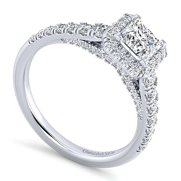 Gabriel & Co Hazel 14K white gold Engagement Ring Image 3 SVS Fine Jewelry Oceanside, NY