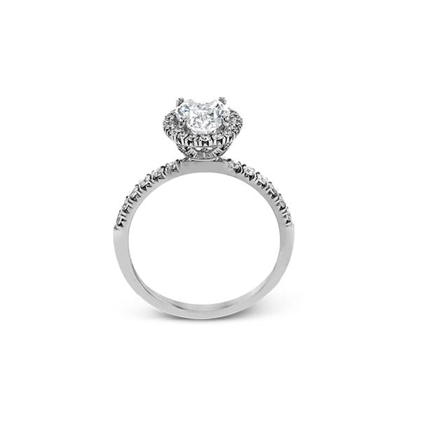 Simon G. Passion Collection Platinum Engagement Ring Image 3 SVS Fine Jewelry Oceanside, NY