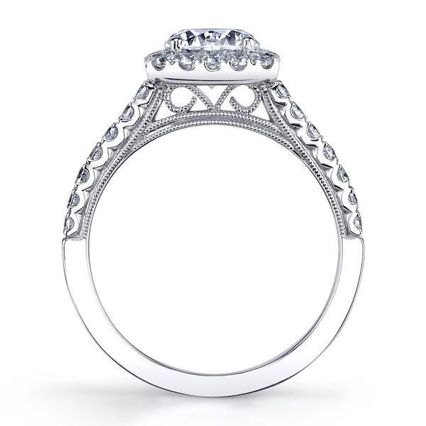 Sylvie Collection Diandra White Gold Engagement Ring Image 2 SVS Fine Jewelry Oceanside, NY