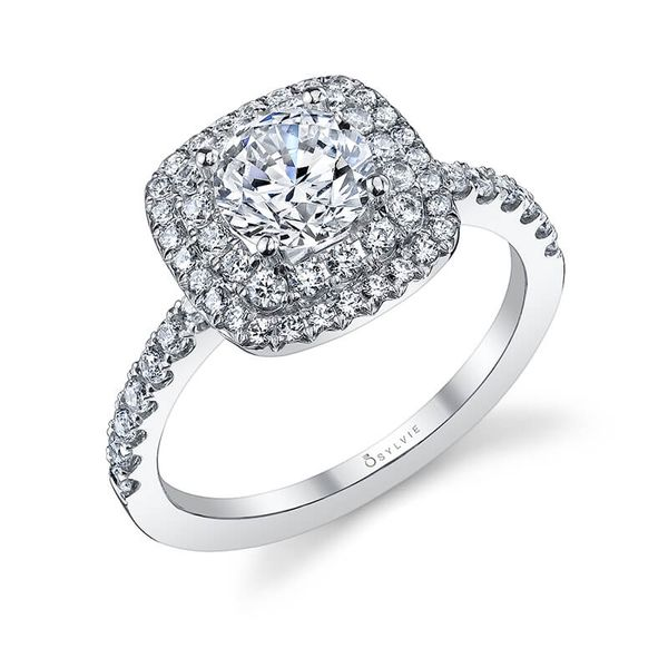 Sylvie Collection Melodie Diamond Engagement Ring SVS Fine Jewelry Oceanside, NY