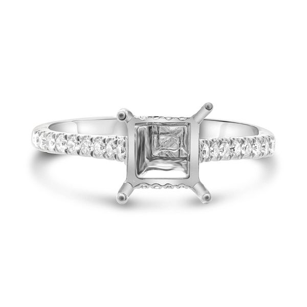 14K White Gold and Diamond Solitaire Engagement Ring SVS Fine Jewelry Oceanside, NY