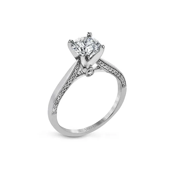 Simon G. Solitaire Collection Platinum Engagement Ring SVS Fine Jewelry Oceanside, NY