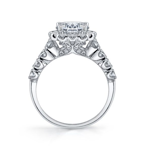 White Gold Diamond Engagement Ring Mounting Image 2 SVS Fine Jewelry Oceanside, NY