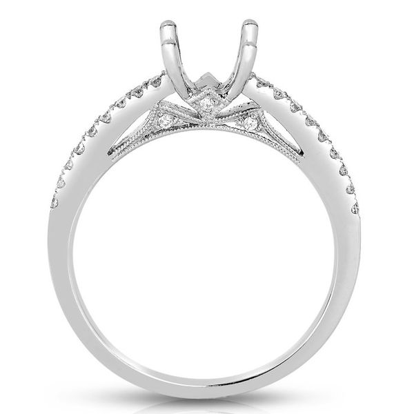 White Gold Diamond Engagement Ring Image 2 SVS Fine Jewelry Oceanside, NY
