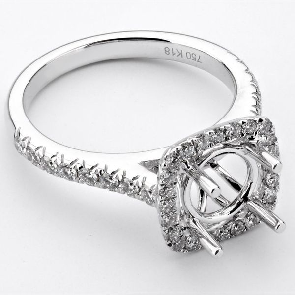White Gold Diamond Engagement Ring Image 2 SVS Fine Jewelry Oceanside, NY