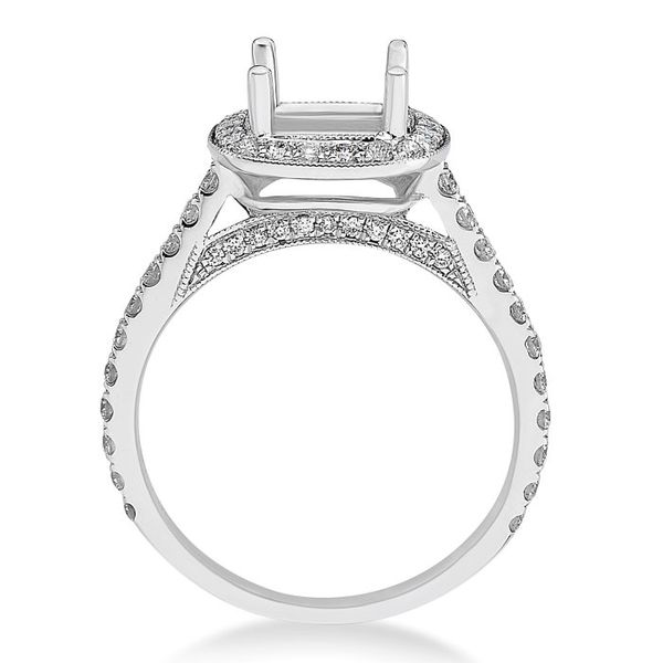 18K White Gold Diamond Engagement Ring, Size 6.5 Image 2 SVS Fine Jewelry Oceanside, NY