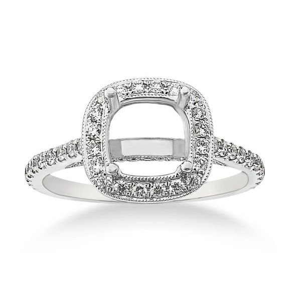 18K White Gold Diamond Engagement Ring, Size 6.5 SVS Fine Jewelry Oceanside, NY