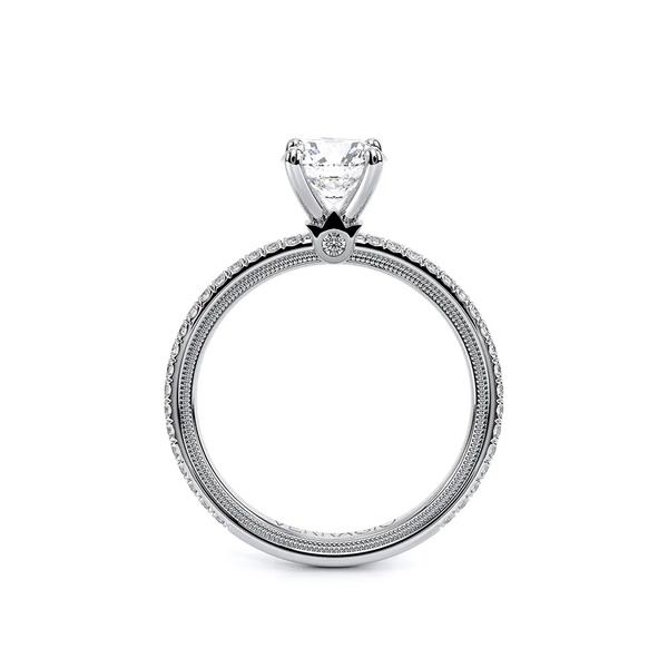Verragio Tradition Round Diamond Engagement Ring in 14K White Gold Image 2 SVS Fine Jewelry Oceanside, NY