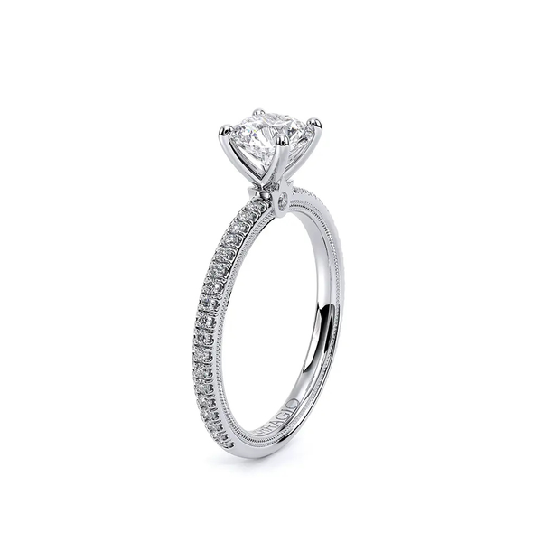 Verragio Tradition Round Diamond Engagement Ring in 14K White Gold Image 3 SVS Fine Jewelry Oceanside, NY