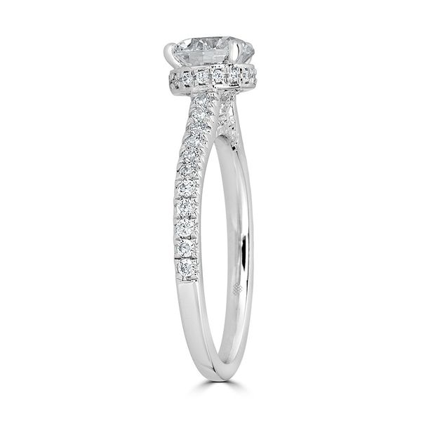 14K White Gold Diamond Engagement Ring Image 2 SVS Fine Jewelry Oceanside, NY