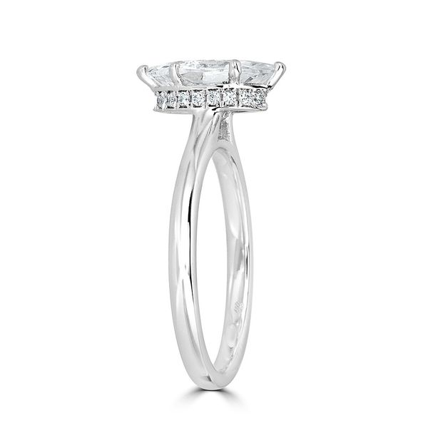14K White Gold Diamond Engagement Ring Image 2 SVS Fine Jewelry Oceanside, NY