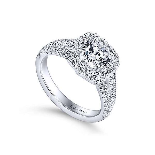 Gabriel & Co. James 14K White Gold Engagement Ring Image 2 SVS Fine Jewelry Oceanside, NY
