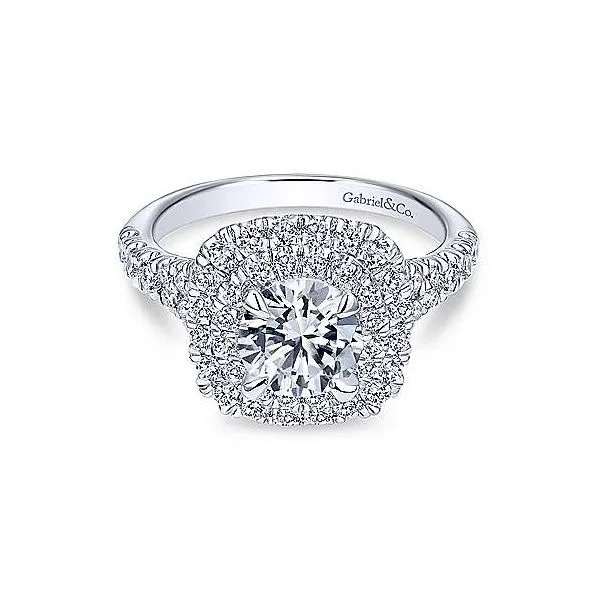 Gabriel & Co. Lexie 14K White Gold Engagement Ring SVS Fine Jewelry Oceanside, NY