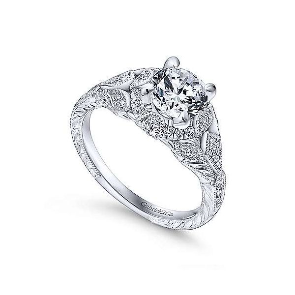 Gabriel & Co. Annadale 14K White Gold Engagement Ring Image 2 SVS Fine Jewelry Oceanside, NY