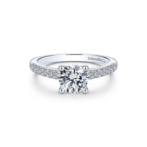 Gabriel & Co. Jones 14K White Gold Engagement Ring SVS Fine Jewelry Oceanside, NY