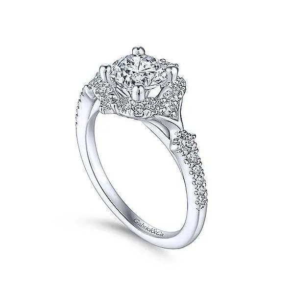 Gabriel & Co. Veronique 14K White Gold Engagement Ring Image 2 SVS Fine Jewelry Oceanside, NY