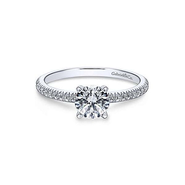 Gabriel & Co. Oyin 14K White Gold Engagement Ring SVS Fine Jewelry Oceanside, NY