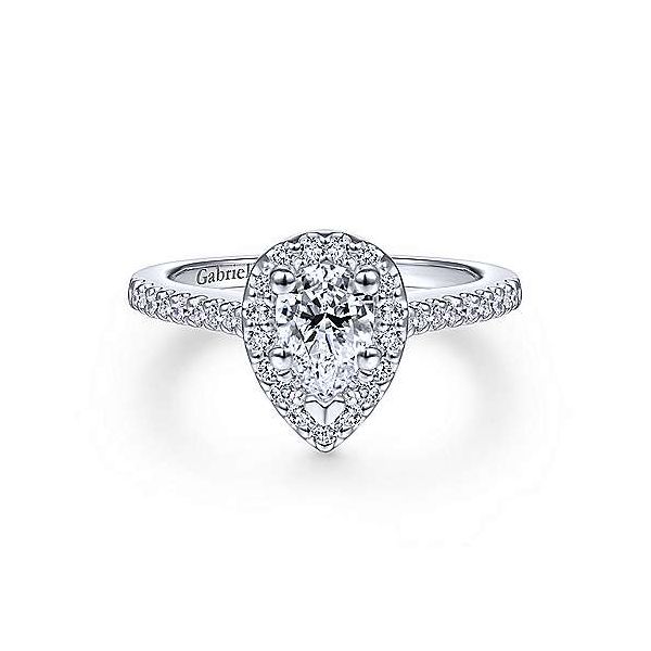 Gabriel & Co. Paige 14K White Gold Engagement Ring SVS Fine Jewelry Oceanside, NY