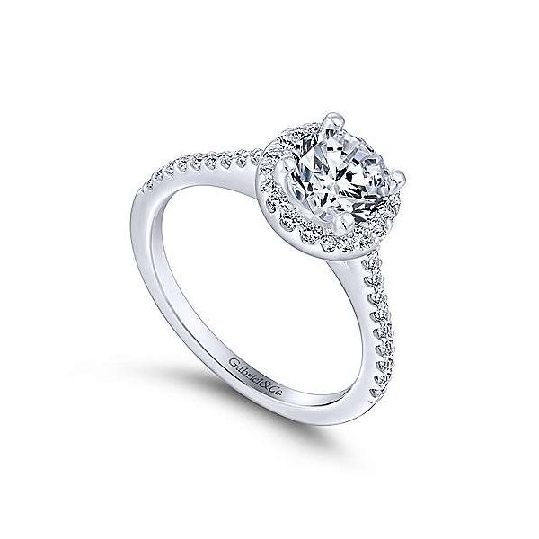 Gabriel & Co. Carly 14K White Gold Engagement Ring Image 2 SVS Fine Jewelry Oceanside, NY